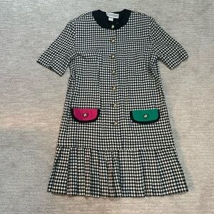 JESSICA HOWARD Vintage Tweed Print Dress